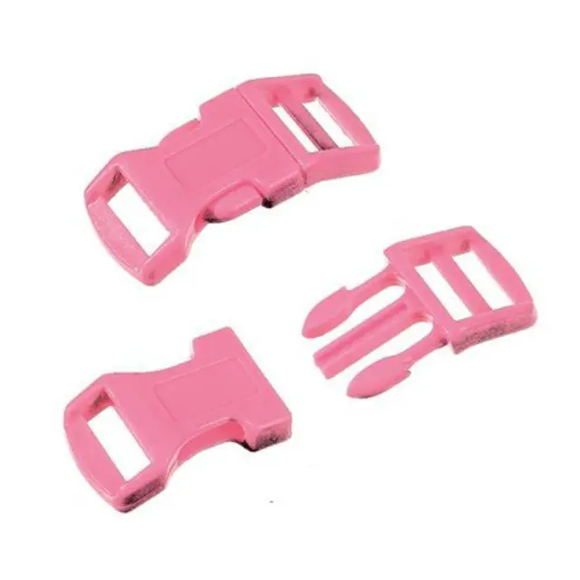 Κούμπωμα Κλιπ 16/20mm για Paracord 8τεμ – Bright Pink