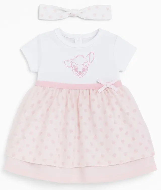 Φόρεμα με Κορδέλα White Pink 8030245 - 12 M (80cm)