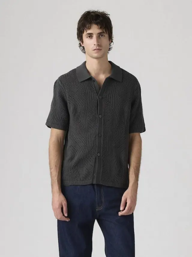 Sweater Camp Shirt Blacks DARK PHANTOM - XL