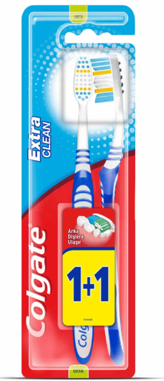 Colgate Οδοντόβουρτσες Extra Clean 1+1 (σε διάφορα χρώματα)