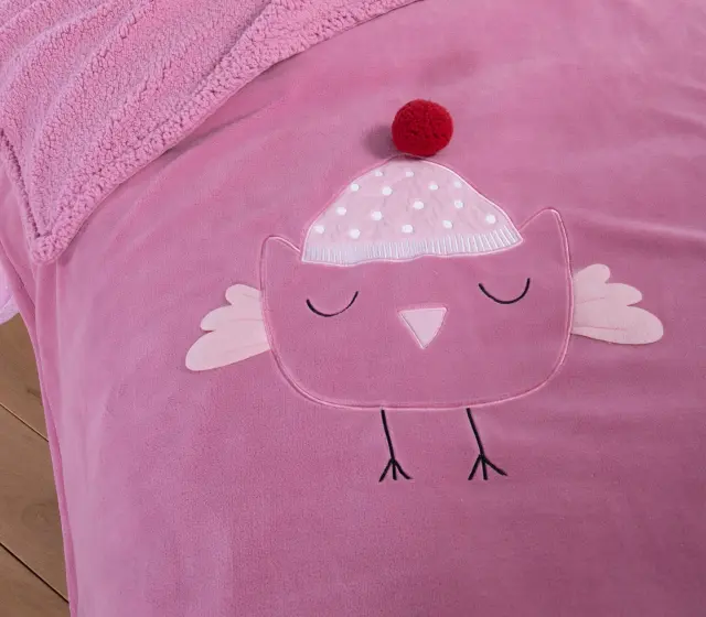 ΠΑΙΔΙΚΟ ΔΙΑΚΟΣΜΗΤΙΚΟ ΡΙΧΤΑΡΙ TWEET SO SWEET-LOVELY 130X180 NEF-NEF HOMEWARE 3