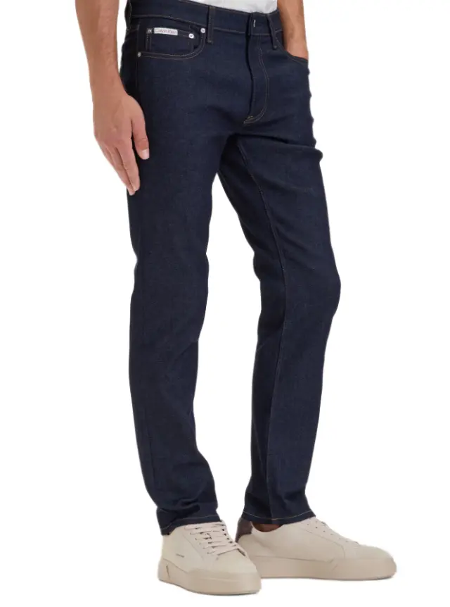 CalvinKlein ανδρικό παντελόνι τζιν indigo slim fit LV04RH705G-1 2