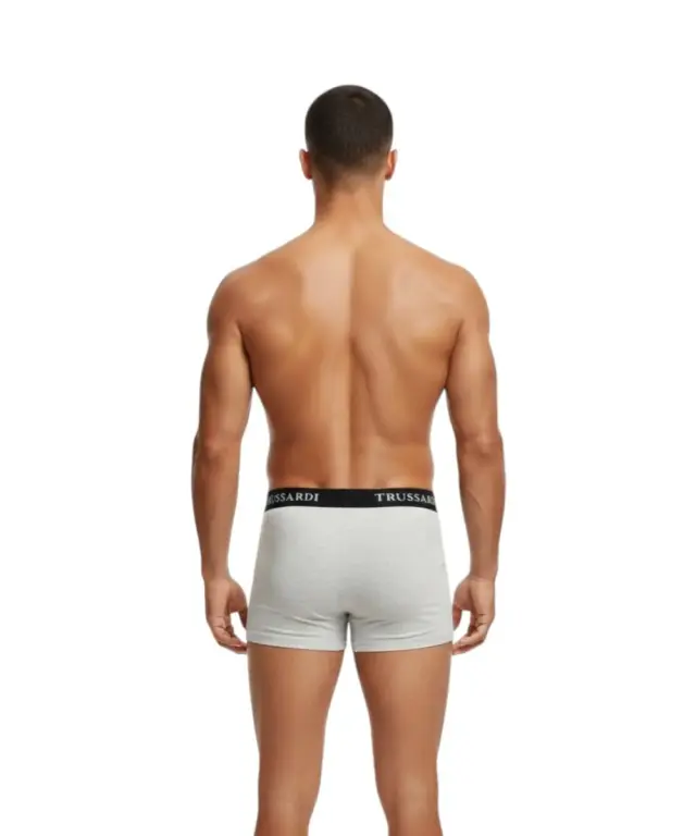 Trussardi Jeans- Ανδρικά Μποξεράκια 2Pack TRU2UTR02-16GREY Γκρι 2