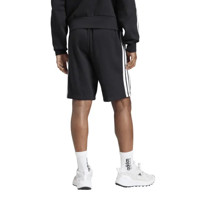 adidas Εssentials 3 Stripes Men's Shorts Black / White JD1855 - L 2