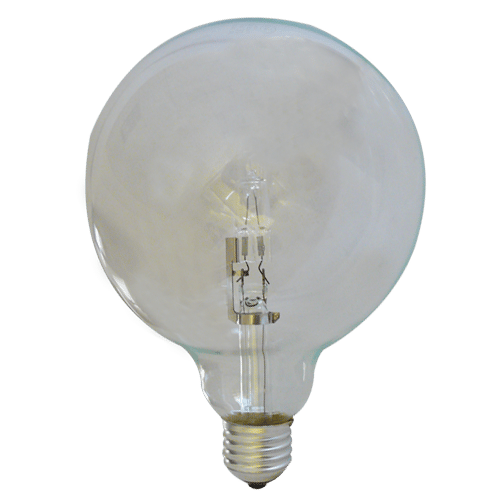 Glou Λάμπα Ιωδίνης G-Hal Globe G125 18W E27 230V 2900K, Διαφανής