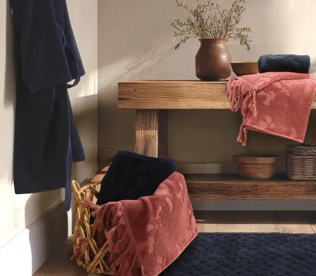 Nef-Nef Homeware Μπουρνούζι Vania Blue/Black 2