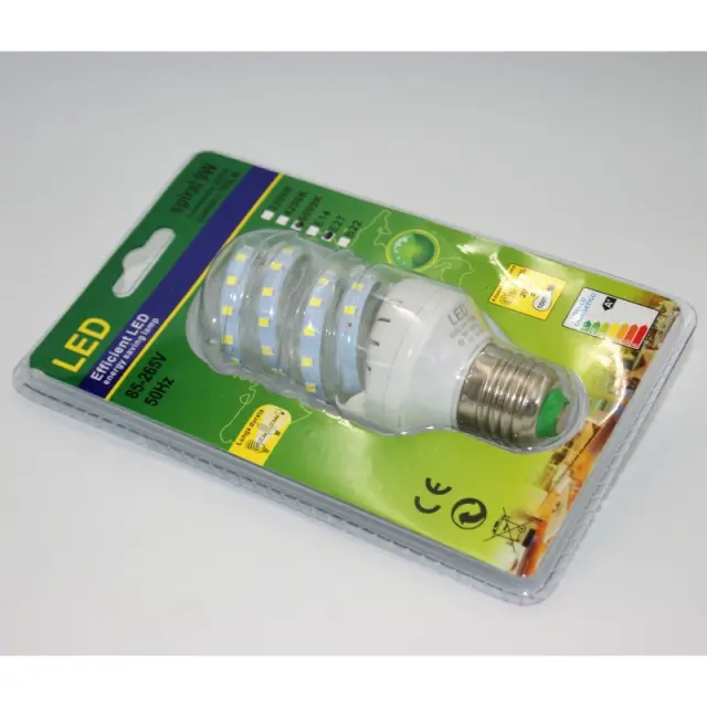 LED ΛΑΜΠΑ ΣΠΙΡΑΛ E27 9W 6000K 1213 2