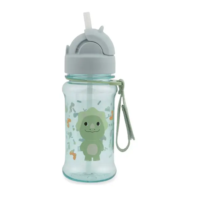 Skip Hop Besties Squad Tritan Παγούρι με Καλαμάκι 355ml Dino Green 2