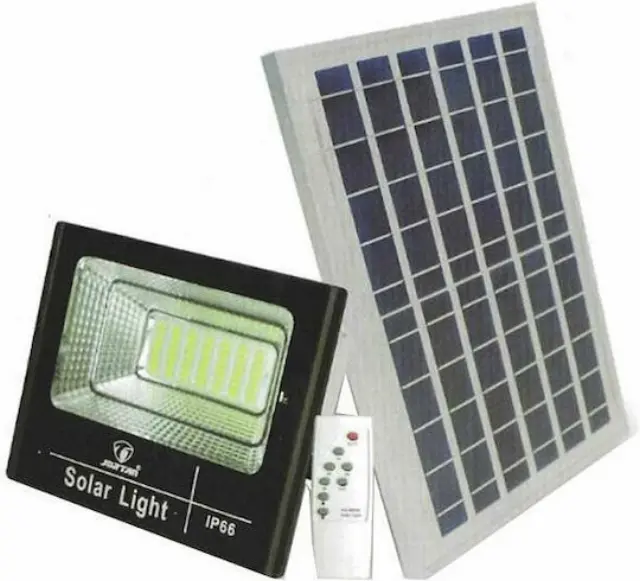 JORTAN Ηλιακός Προβολέας LED 200W 6500K IP66 με Φωτοκύτταρο, Τηλεχειριστήριο + Ηλιακό Πάνελ – Αδιάβροχος Εξωτερικού Χώρου 3
