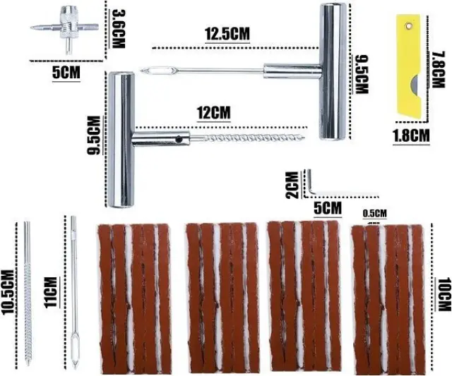 Σετ επισκευής ελαστικών σε θήκη - 27pcs - CTC-699 - 000467 2
