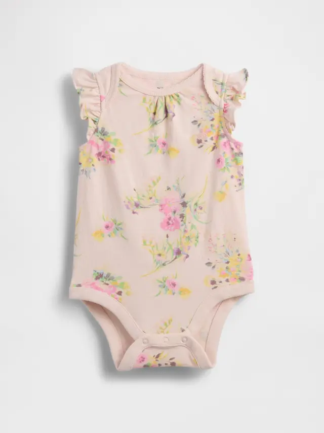 Βρεφικό Κορμάκι First Favorites απο Βιολογικό Βαμβάκι Pastel floral