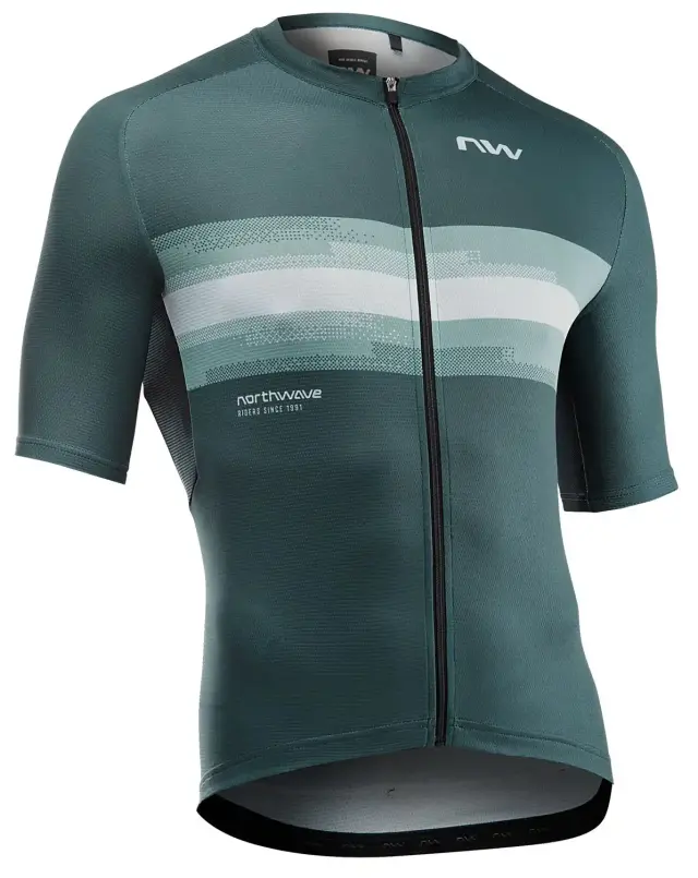 ΜΠΛΟΥΖΑ NORTHWAVE FORCE EVO ΚΟΝΤΟ ΜΑΝΙΚΙ SS25-26 - ΛΕΥΚΟ-ΠΡΑΣΙΝΟ - MEDIUM