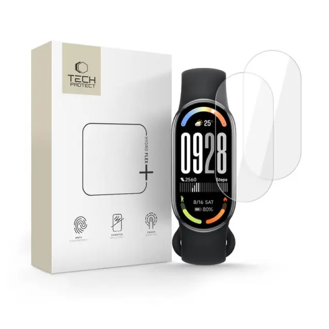 Tech-protect Hydro Flex+ 2-pack Xiaomi Smart Band 8 / 9 / 10 / Nfc Clear
