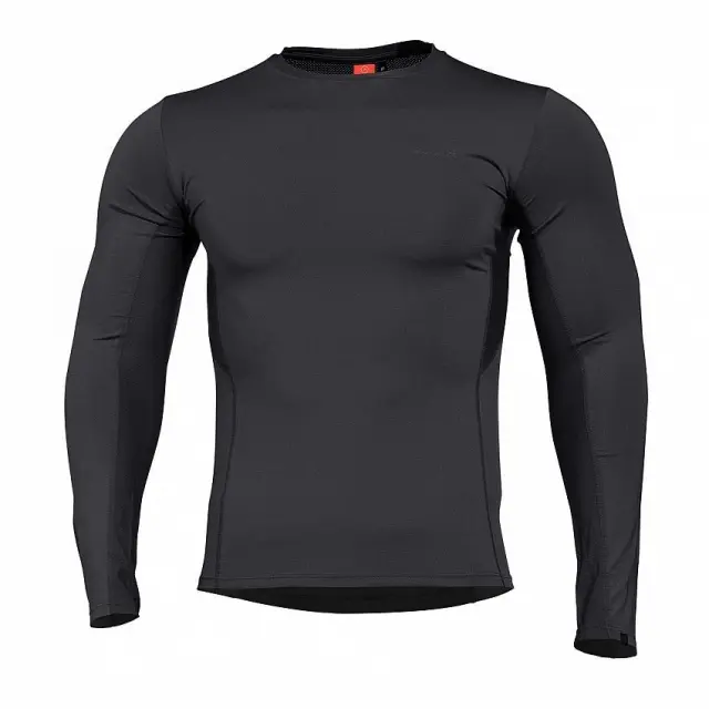 Pentagon Apollo Activity Shirt-Μπλούζα Μακρυμάνικη για Τακτική- Καθημερινή Χρήση - 01-Black-Μαύρο