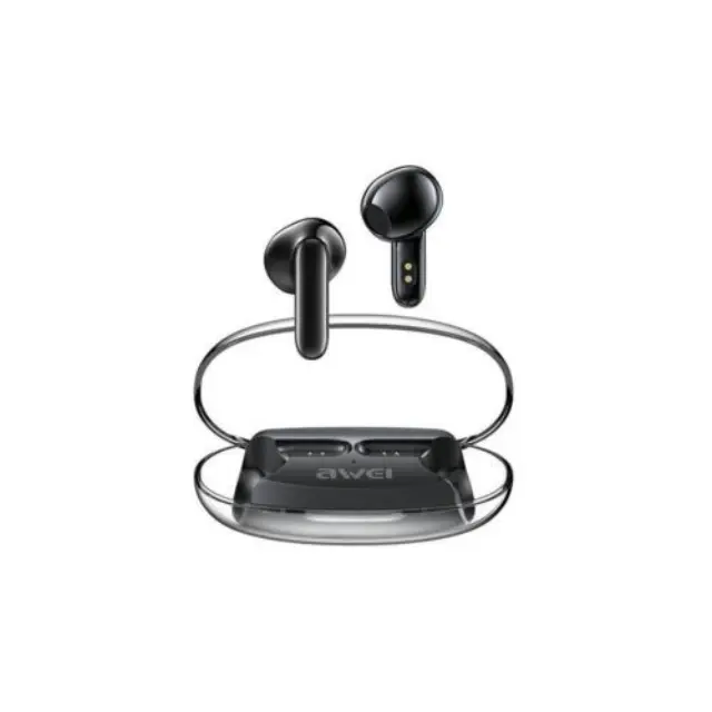 Awei T85 In-ear Bluetooth Handsfree Ακουστικά με Αντοχή στον Ιδρώτα και Θήκη Φόρτισης Μαύρα