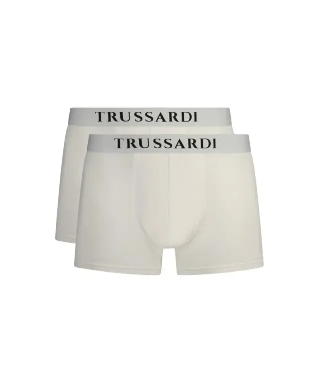 Trussardi Jeans– Ανδρικά Μποξεράκια 2Pack TRU2UTR01-01WHI Λευκό 3