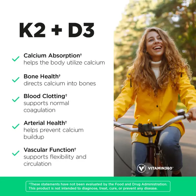Vitamin360 K2+D3 60 Veg Capsules 3