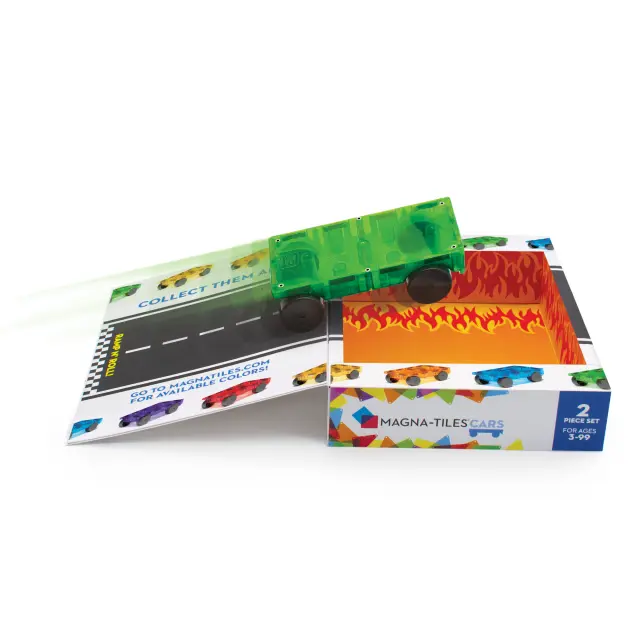 Magna-Tiles Μαγνητικό Παιχνίδι Cars Yellow & Green 2 Κομμάτια (3+ ετών) 16022YG 3