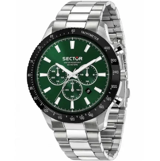 Sector 270 Chronograph Men's Watch Silver Stainless Steel R3273778007