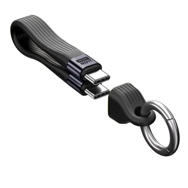 Mobile Origin 240W 40Gbps 8K USB-C Keychain Cable CB17 Black 2