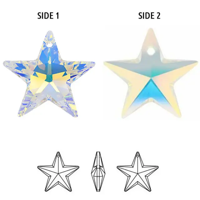 Swarovski 6714 Star Pendant Crystal AB 28mm - 1τεμ