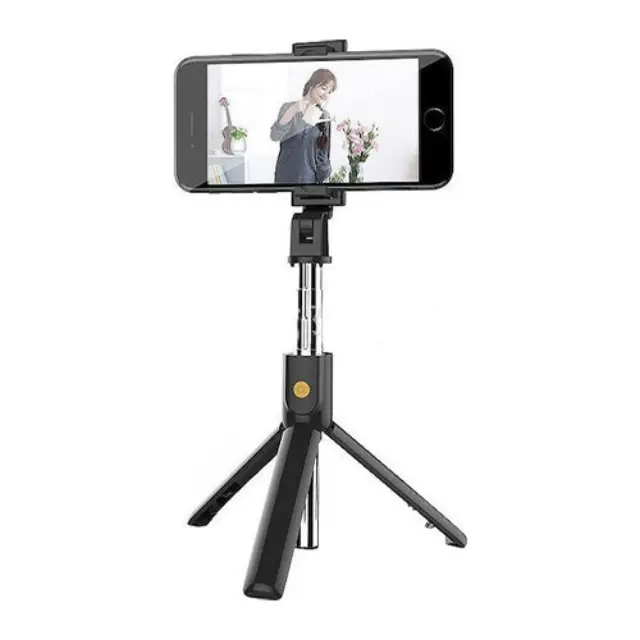 K07 Selfie Stick Τρίποδο Κινητού με Bluetooth Μαύρο 3
