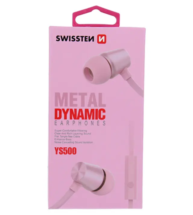Ακουστικά Handsfree Swissten YS500 - 3.5mm - Rose Gold 2