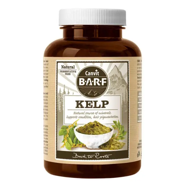 Canvit Kelp σε Σκόνη για Σκύλους και Γάτες για Προστασία Δοντιών & Ρύθμιση Λειτουργίας Θυροειδούς 180gr Μονόχρωμο