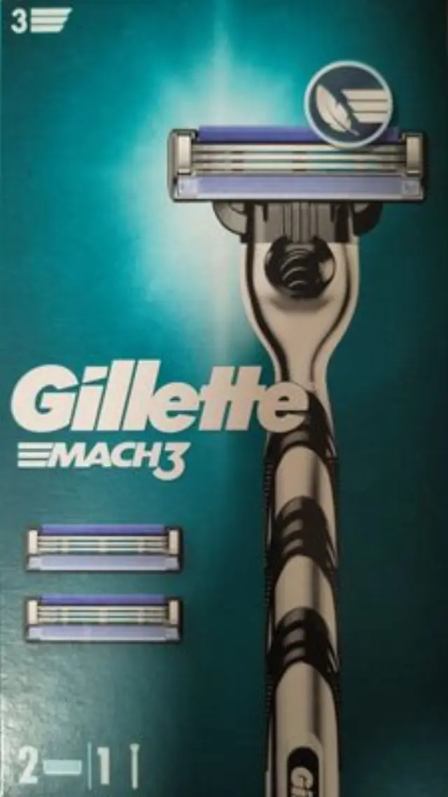 Gillette Mach3 Ξυριστική Μηχανή, 1τμχ & Ανταλλακτικές Κεφαλές, 2 τμχ