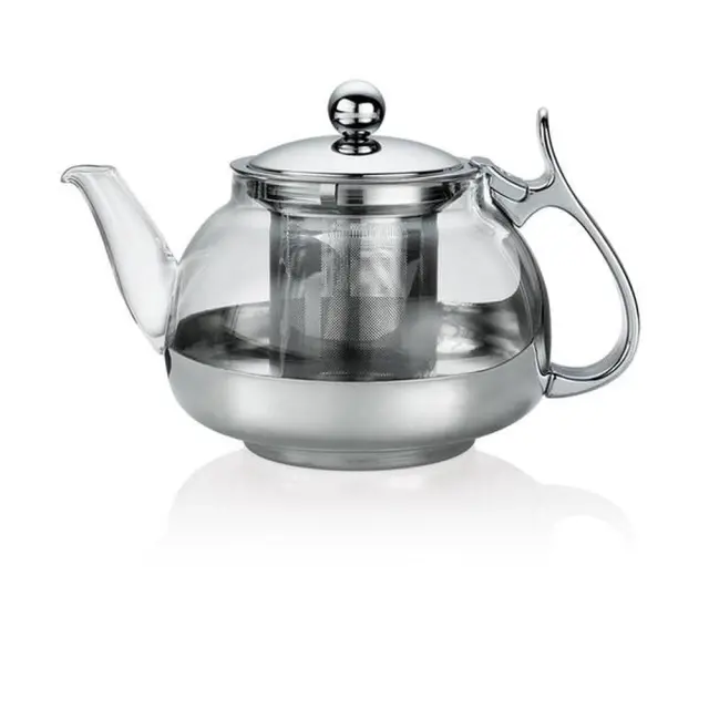 Kuchenprofi Τσαγιέρα Γυάλινη Με Ανοξείδωτο Φίλτρο 700ml.