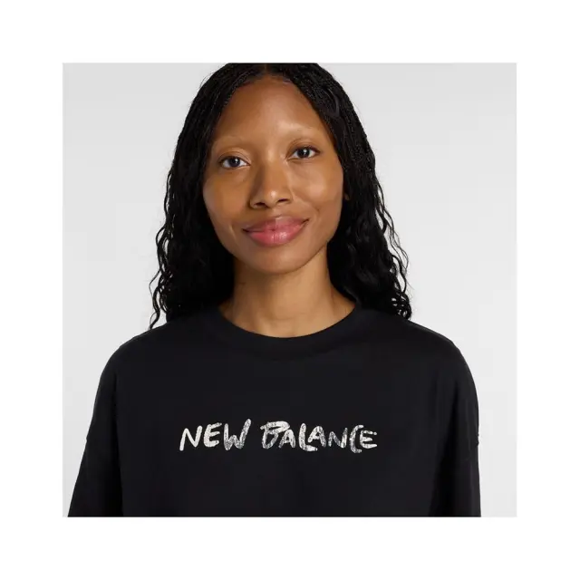 New Balance Visibly Loved Oversized T-Shirt (WT61M1JB-BK) - Μαύρο 2