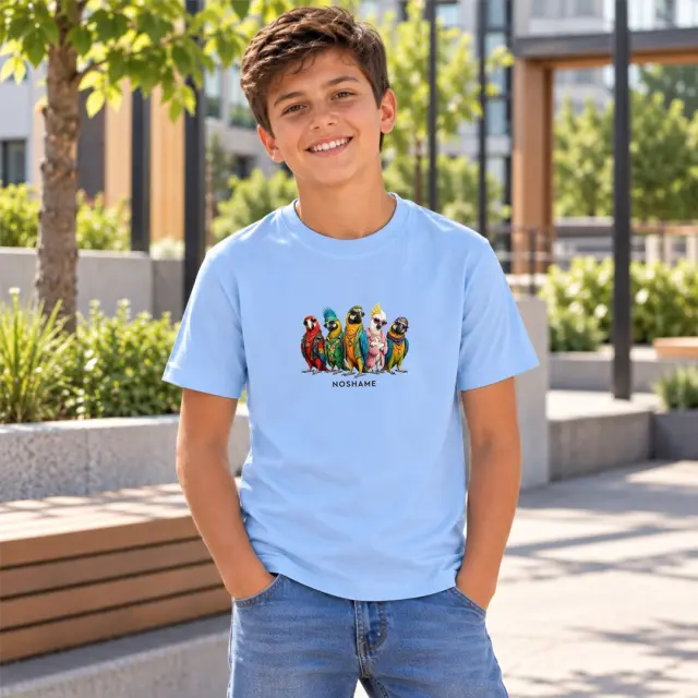Παιδικό T-shirt Noshame® Σιελ - 162629J - 10Y