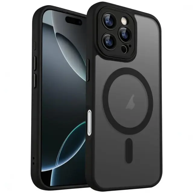 Frosted Magsafe Θήκη για iPhone 16 Pro Max- Black OEM