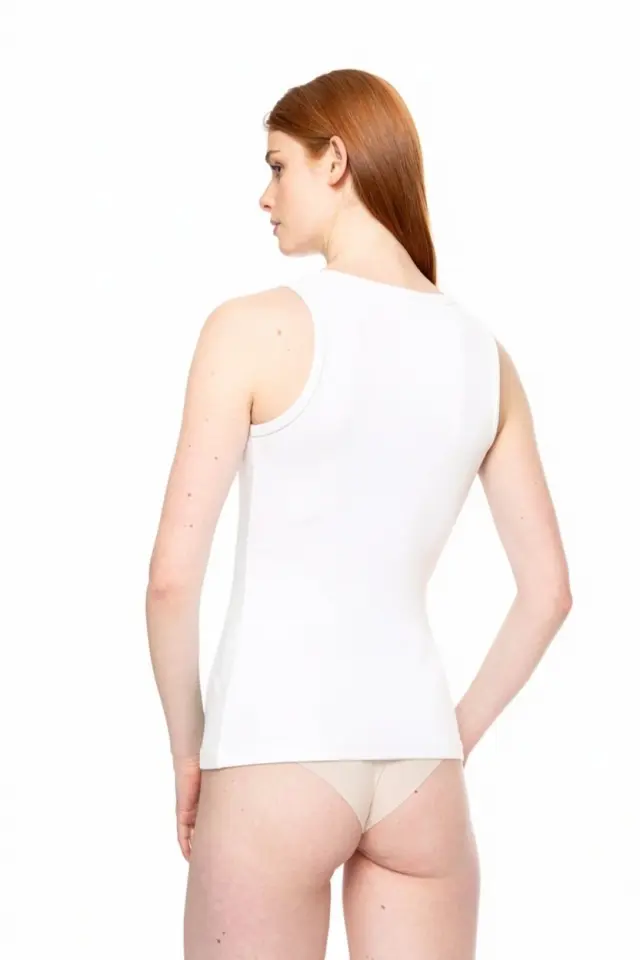 Αμάνικο τοπ με φαρδιά τιράντα SHOLDER NOS L1101 White Pink Label 3