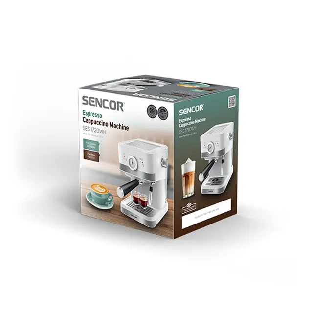 Μηχανή Espresso 20Bar 1.5lt Sencor SES 1720WH Λευκή 2