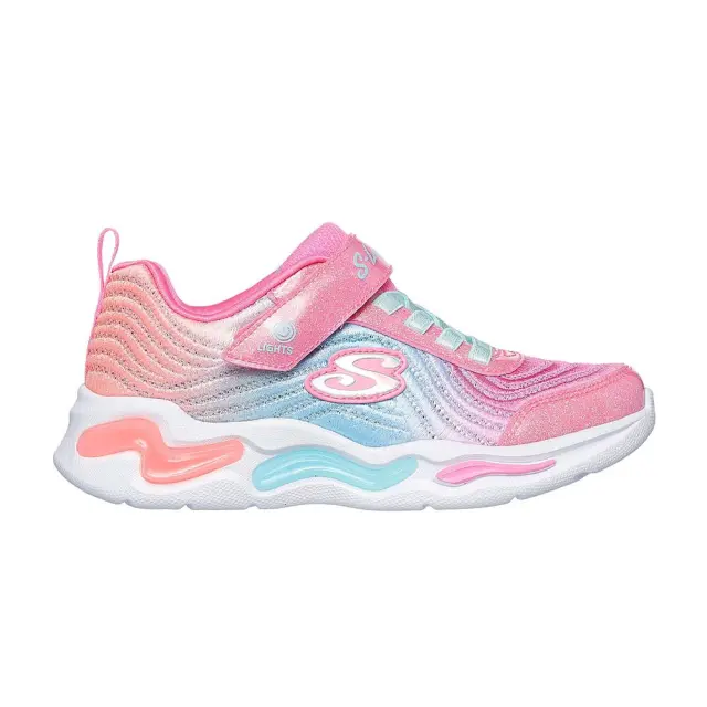 Skechers Girl's S Lights Wavy Beams Ombre Express Ροζ 302327L-PKMT (Skechers)