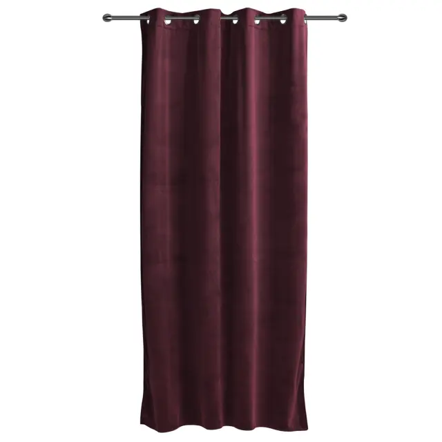 Κουρτίνα VELOUR Μπορντώ Με Τρούκς 140x260cm