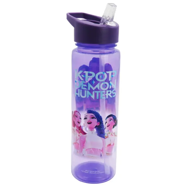 Παγουρίνο με Καλαμάκι K-POP DEMON HUNTERS - Water Bottle Plastic Trio 500ml PDB2511164 2