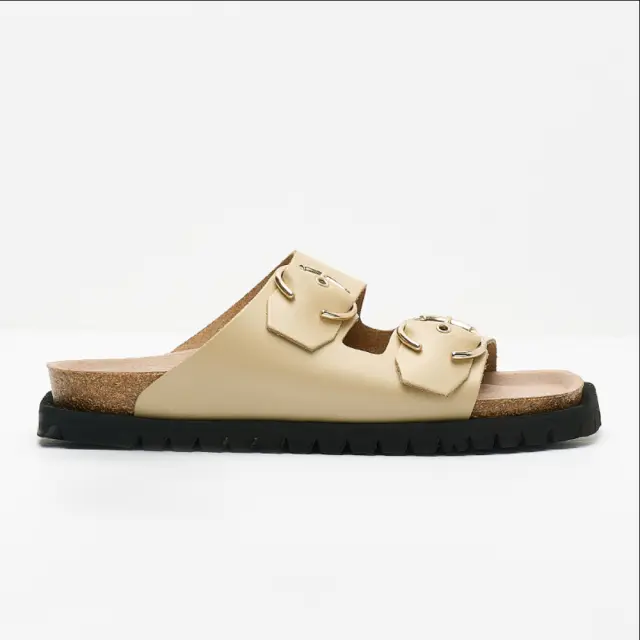 Genuins Πέδιλα Γυναικείο δέρμα Μπεζ GEN/HONOLULU BEIGE