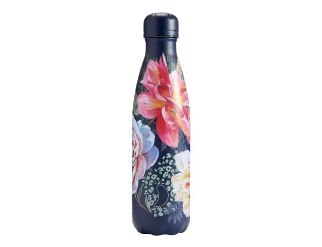 Μπουκάλι Θερμός Original Floral Chilly's με χωρητικότητα 500ml και διατήρηση θερμοκρασίας 12h ζεστό / 24h κρύο - Climbing Camellia