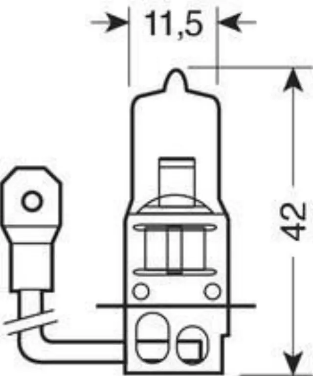 Lampa H3 Αλογονου 12V/55W 42mm PK22s L58030 1τμχ 2