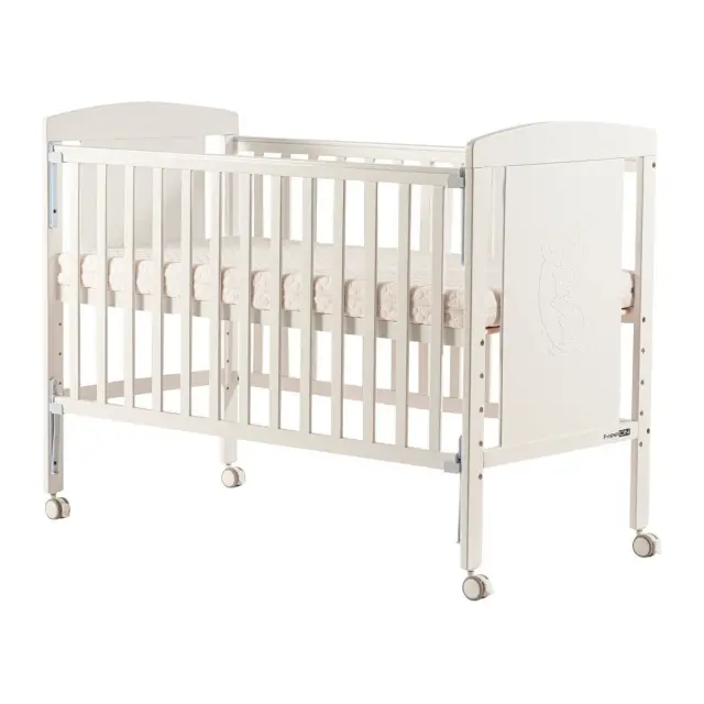 FreeON Mia Ξύλινο Βρεφικό Κρεβάτι 120x60cm με Ρόδες White 3