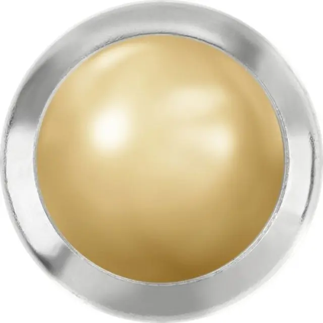 Swarovski 2080 Hotfix Cabochon Flatback Frame Golden Shadow/Silver Ø7.1x1.8mm ~12τεμ