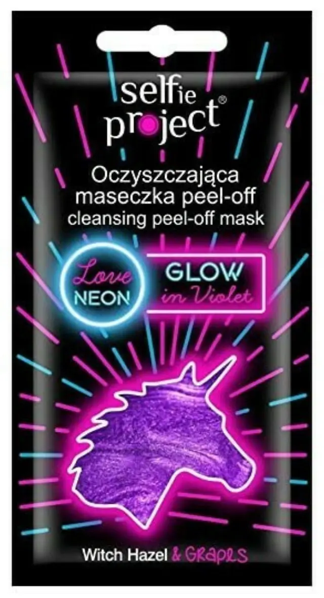 Selfie Project #GlowInViolet Μάσκα Προσώπου για Καθαρισμό / Λάμψη 10ml