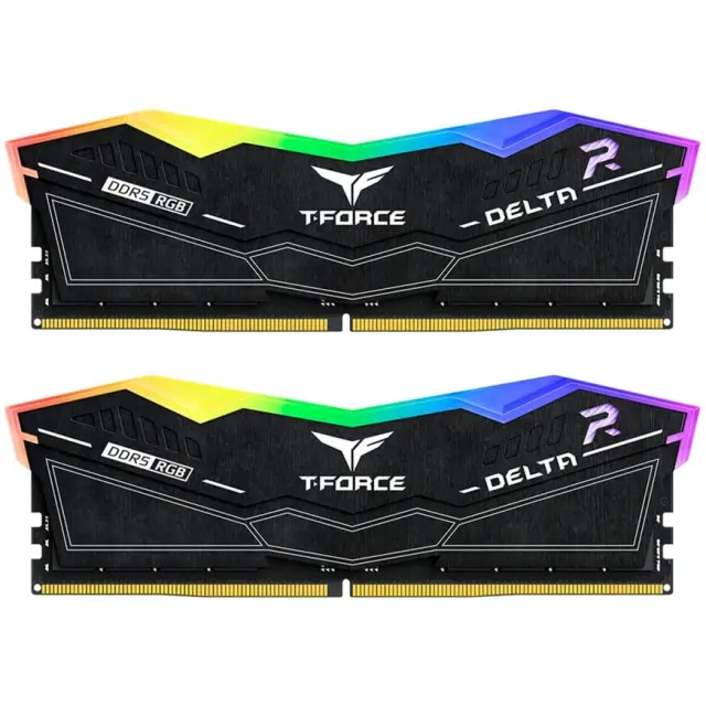 Team Group DIMM 32 GB DDR5-6400 (2x 16 GB) Dual-Kit (black, FF3D532G6400HC32ADC01, Delta RGB, INTEL XMP, AMD EXPO)