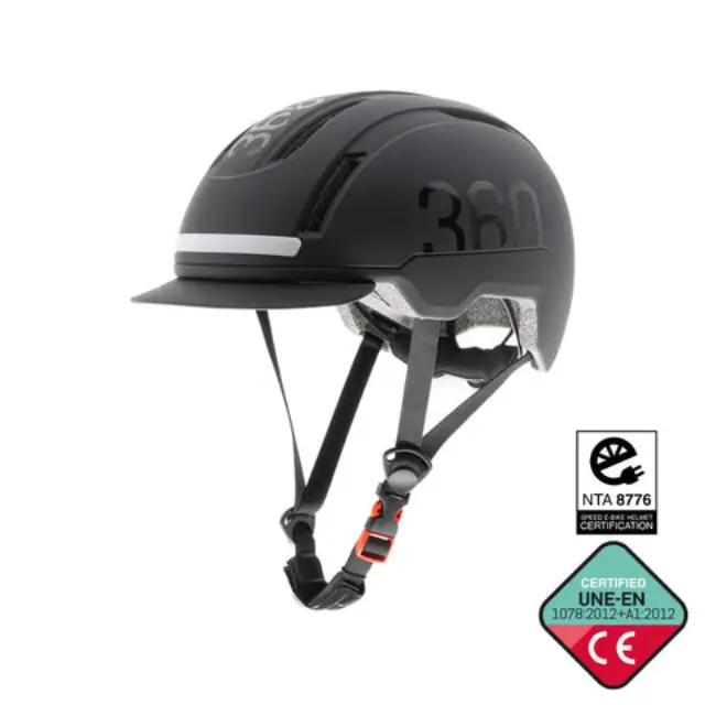 eWHEEL COVEX ΚΡΑΝΟΣ ΗΛΕΚΤΡΙΚΟΥ ΠΑΤΙΝΙΟΥ/ΠΟΔΗΛΑΤΟΥ ME ΕΜΠΡΟΣΘΙΟ ΚΑΙ ΟΠΙΣΘΙΟ LED M(55-58cm) ΜΑΥΡΟ EW5571