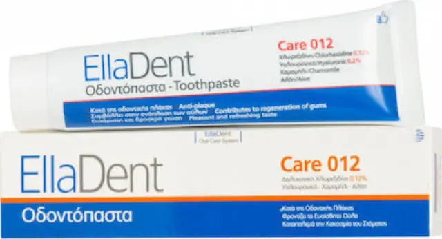 EllaDent Care 0,12% Οδοντόπαστα για την Προστασία των Δοντιών και των Ούλων, 75ml 2