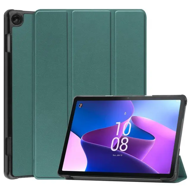 Smart Tri-Fold Θήκη για Lenovo Tab M10 3rd Gen (TB-328XU)- Green OEM
