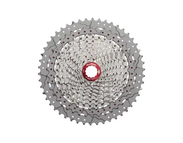 ΚΑΣΕΤΑ SUNRACE CSMX80 11-50 11 ΤΑΧΥΤΗΤΩΝ METALLIC SILVER