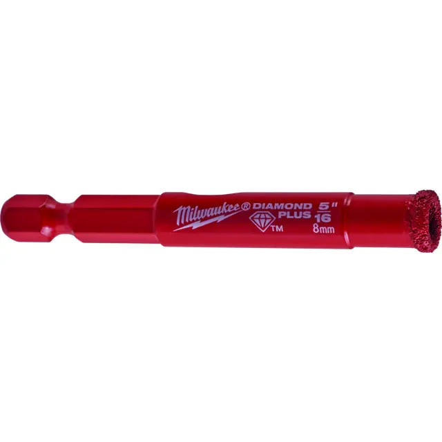 Ποτηροτρύπανο Αδαμάντινο MILWAUKEE DIAMOND PLUS 1/4" 8mm
